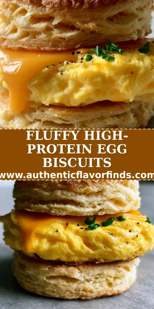 A tall stack of golden-brown egg biscuits with melted cheddar and fresh chives on a grey stone surface. (egg biscuits)
