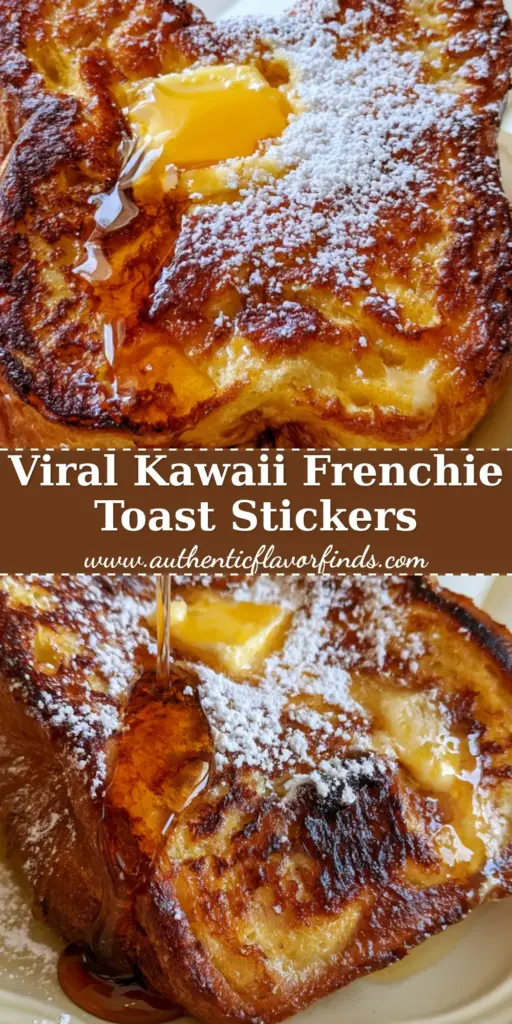 A flat-lay view of a Frenchie Toast sticker sheet themed breakfast with golden brioche and fresh berries.