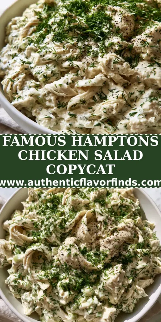 A premium Round Swamp Farm chicken salad served in a matte white porcelain bowl, featuring hand-shredded chicken and heavy fresh dill garnish on a marble countertop.