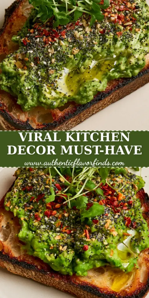 A single slice of thick-cut avocado toast with everything bagel seasoning and micro-cilantro on a white ceramic plate, styled as avocado toast wall art.